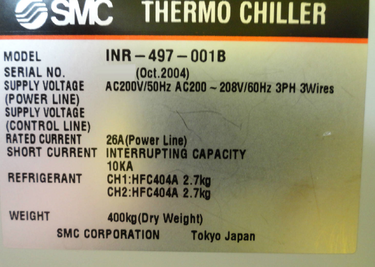 圖為 已使用的 SMC INR-497-001B 待售