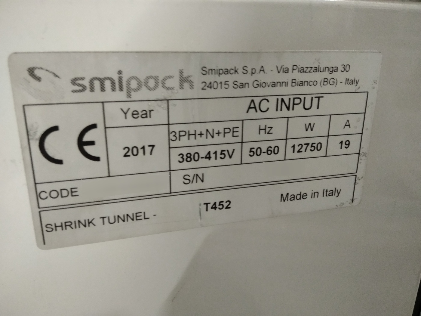 Foto Verwendet SMIPACK T452 Zum Verkauf