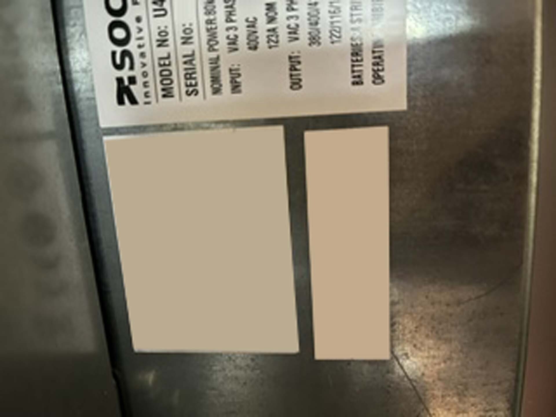 Photo Utilisé SOCOMEC Masterys BC À vendre