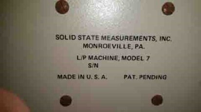 SOLID STATE MEASUREMENTS 7 #9168959