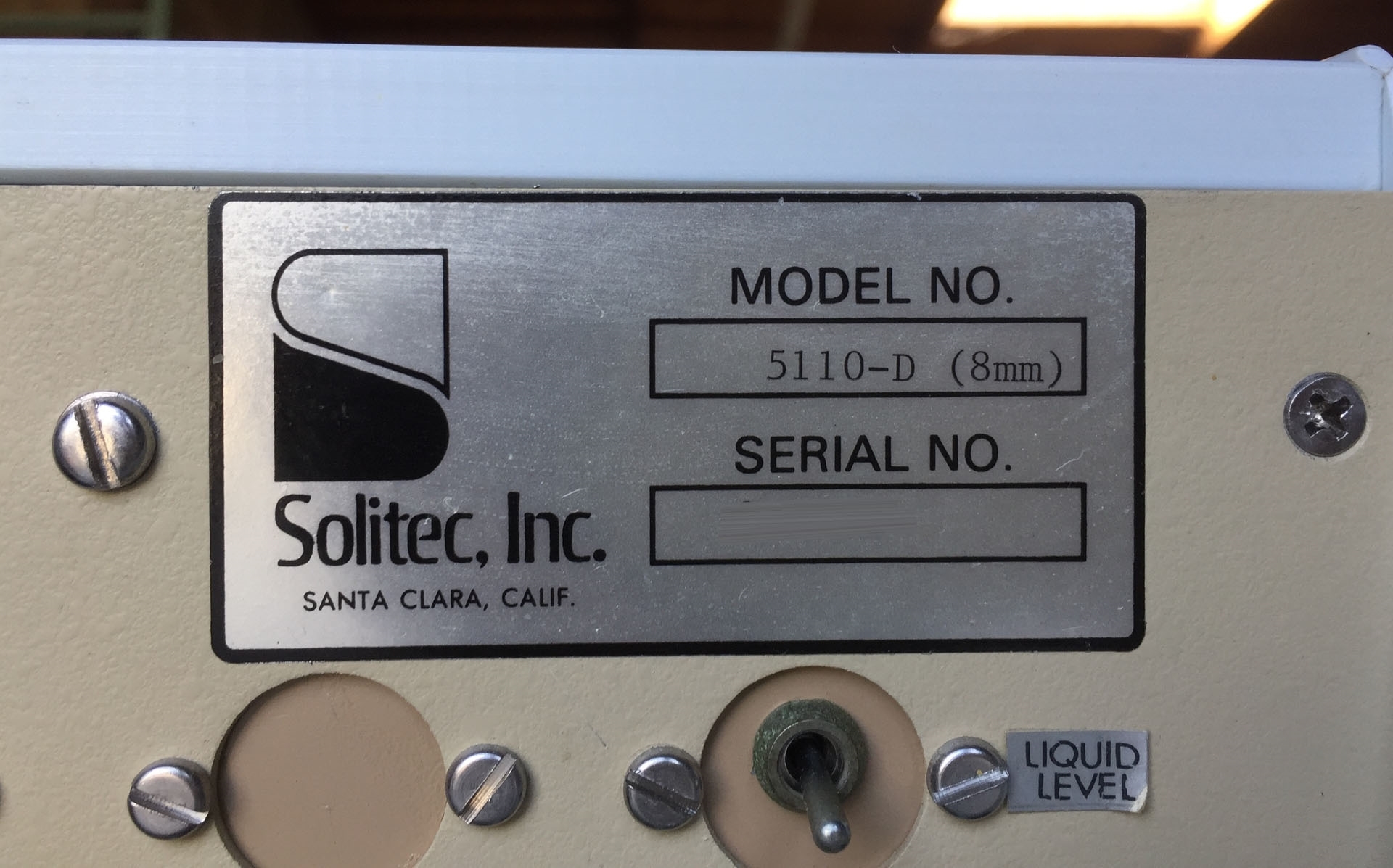 图为 已使用的 SOLITEC 5110-D 待售