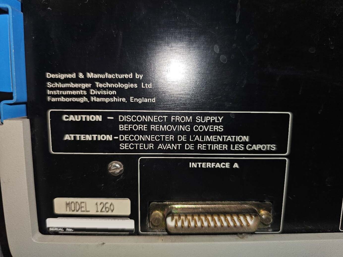 Photo Utilisé SOLRATRON SI 1260 À vendre