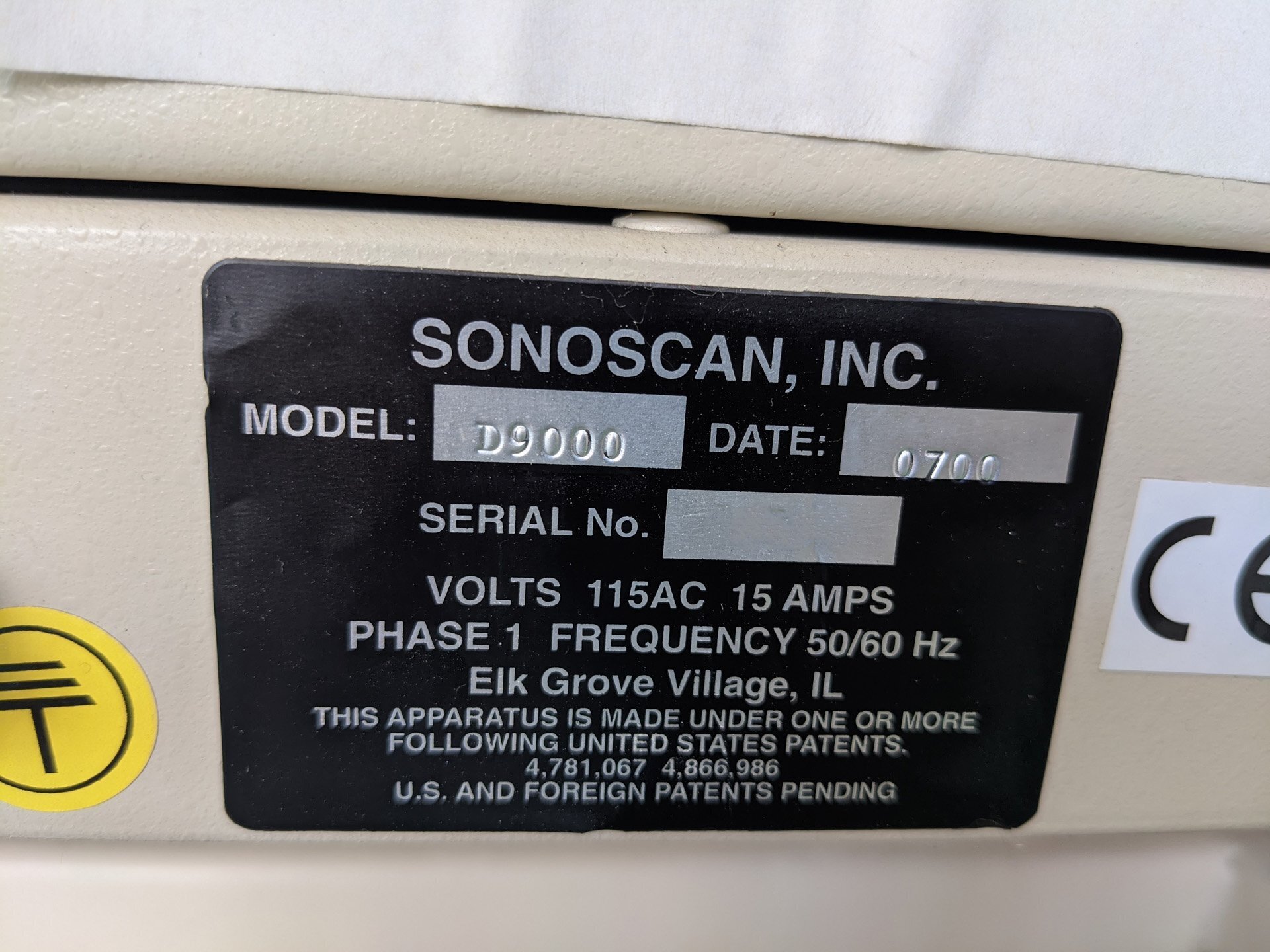 Photo Used SONOSCAN D-9000 For Sale