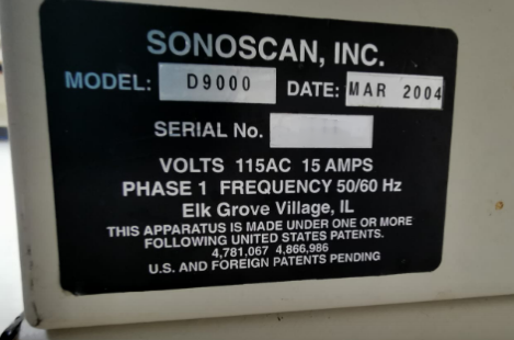 Foto Verwendet SONOSCAN D-9000 Zum Verkauf