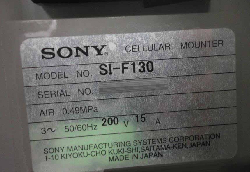 Photo Used SONY SI-F130 For Sale
