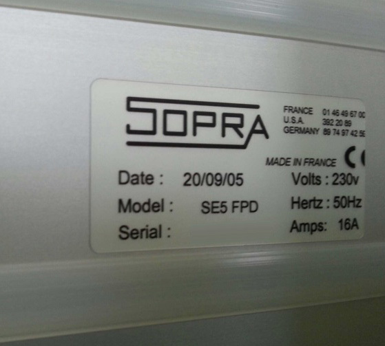 フォト（写真） 使用される SOPRA SE5 FPD 販売のために