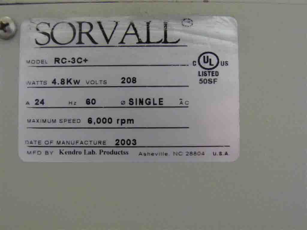 圖為 已使用的 SORVALL RC 3C Plus 待售