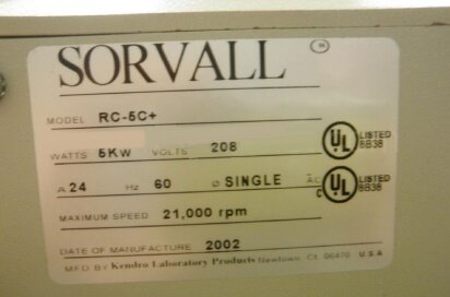 SORVALL RC 5C Plus #9003796