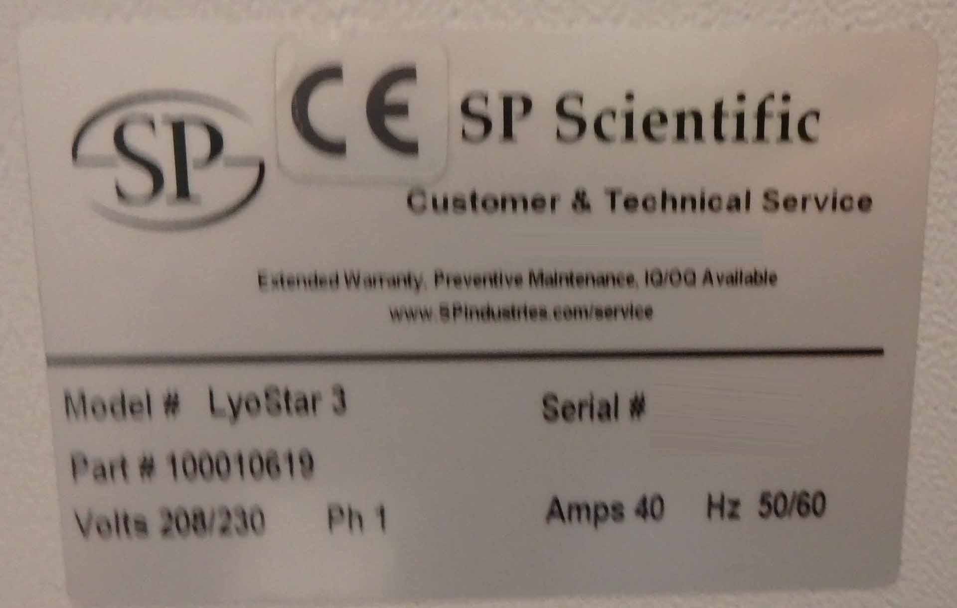 Photo Used SP SCIENTIFIC LyoStar 3 For Sale