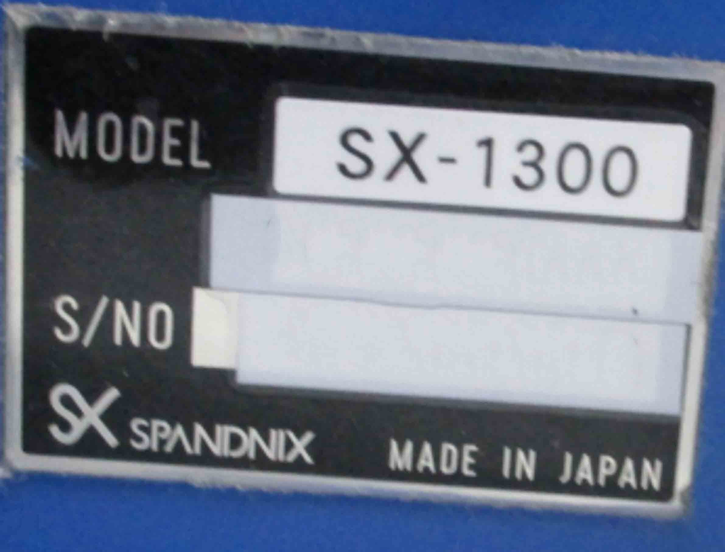 Photo Used SPANDNIX SX-1300 For Sale