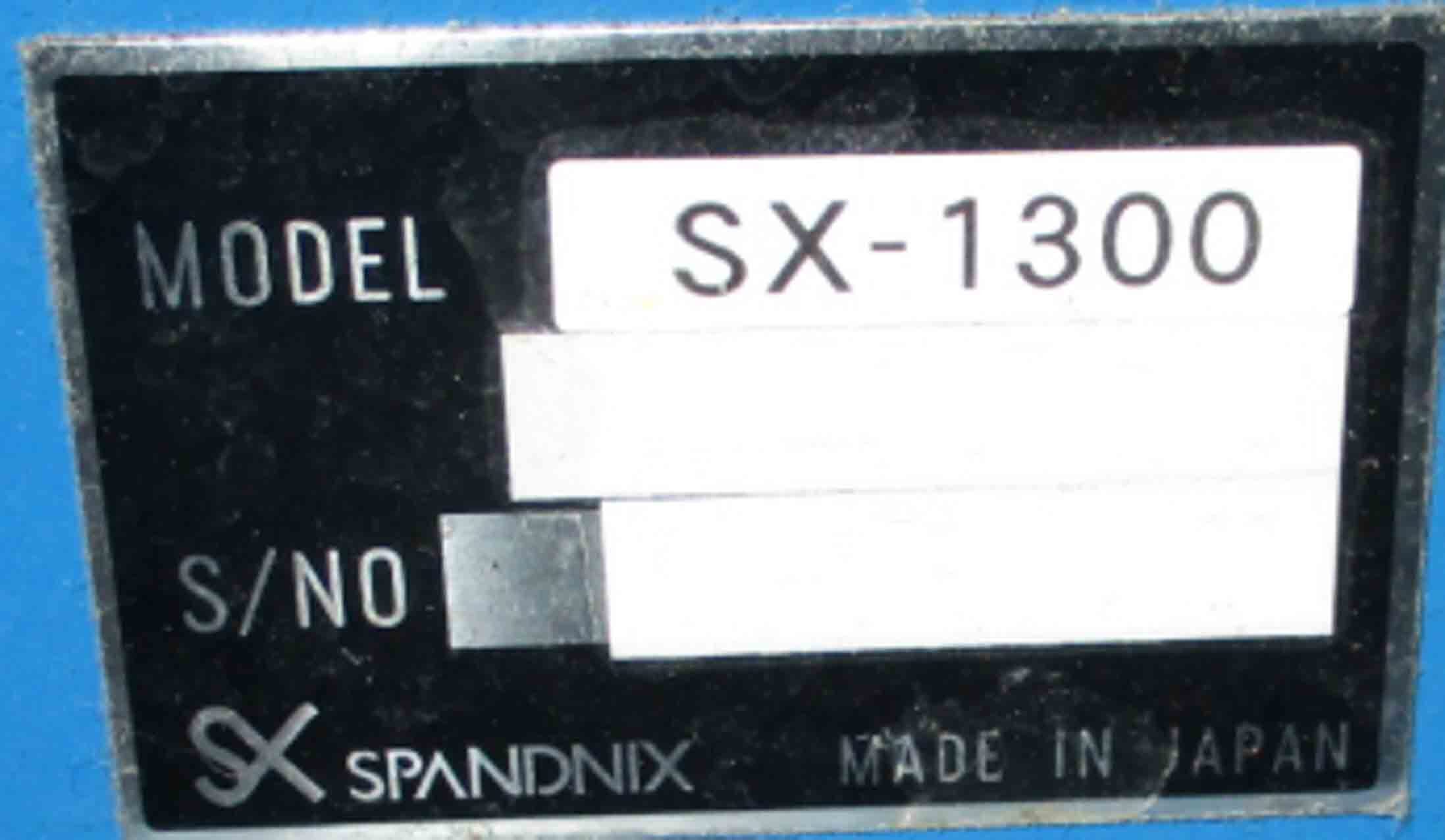 Photo Used SPANDNIX SX-1300 For Sale