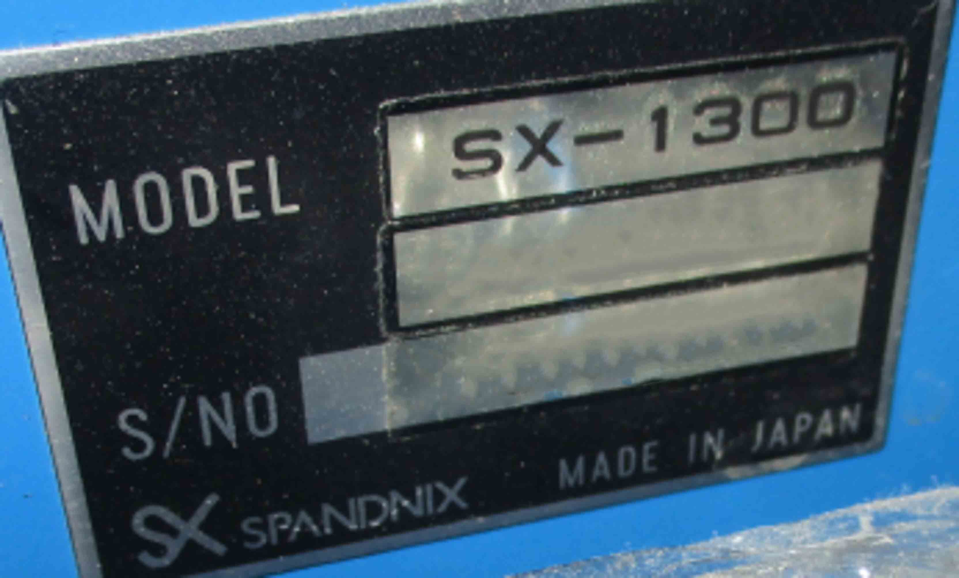 圖為 已使用的 SPANDNIX SX-1300 待售