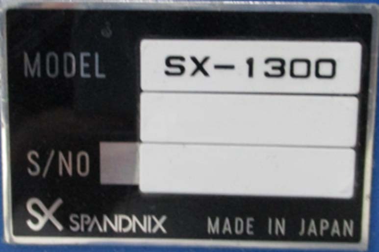 Photo Used SPANDNIX SX-1300 For Sale