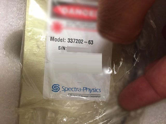 Photo Used SPECTRA PHYSICS 337202-63 For Sale