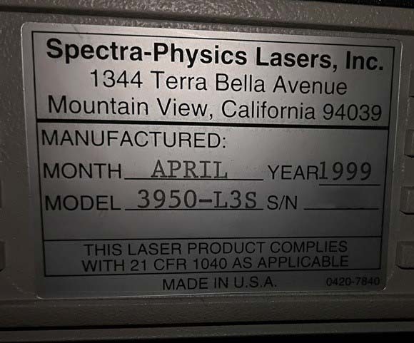 Photo Used SPECTRA PHYSICS / SAPPHIRE Tsunami For Sale