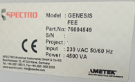 Photo Used SPECTRO Genesis For Sale