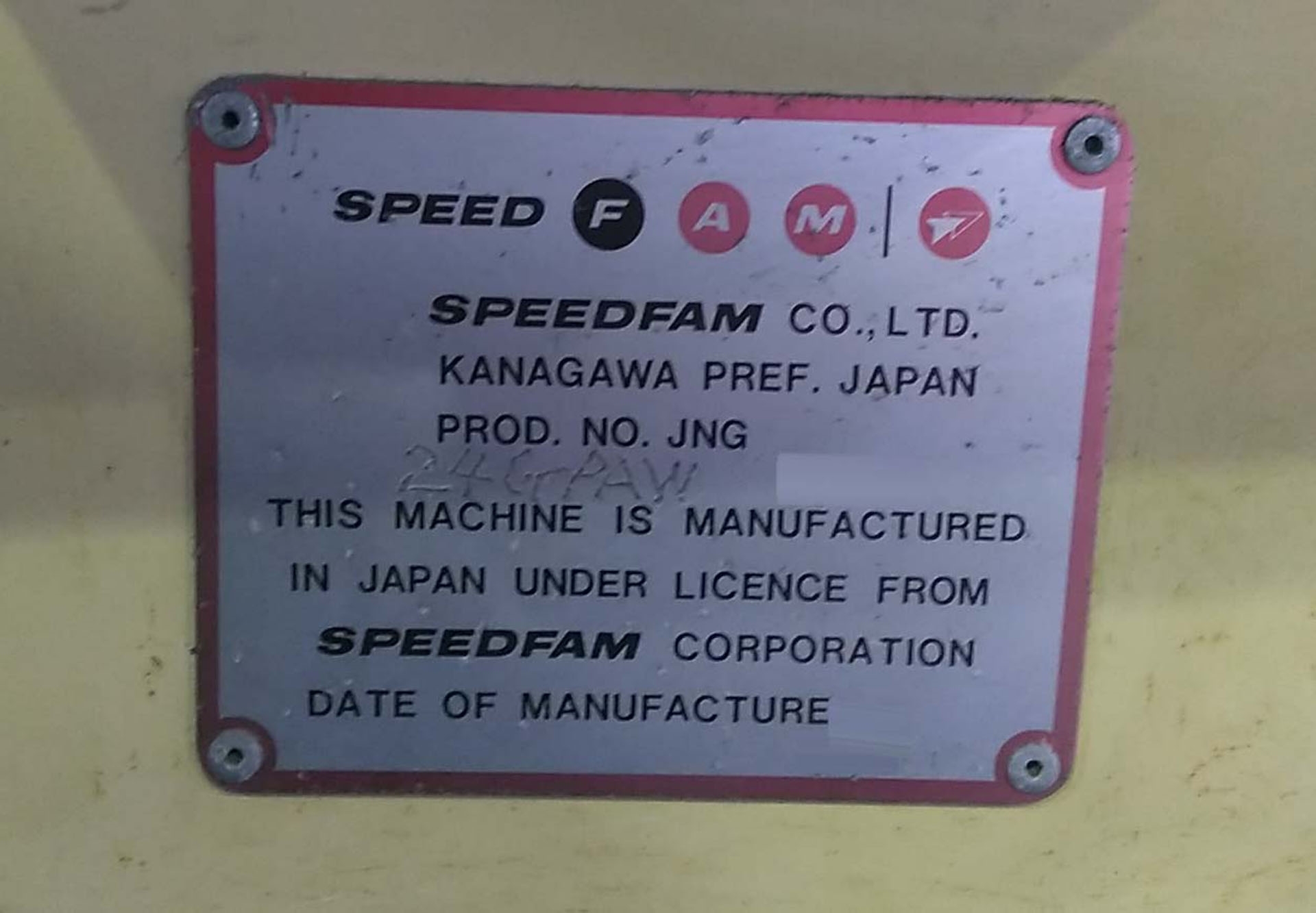 フォト（写真） 使用される SPEEDFAM 24GPAW 販売のために