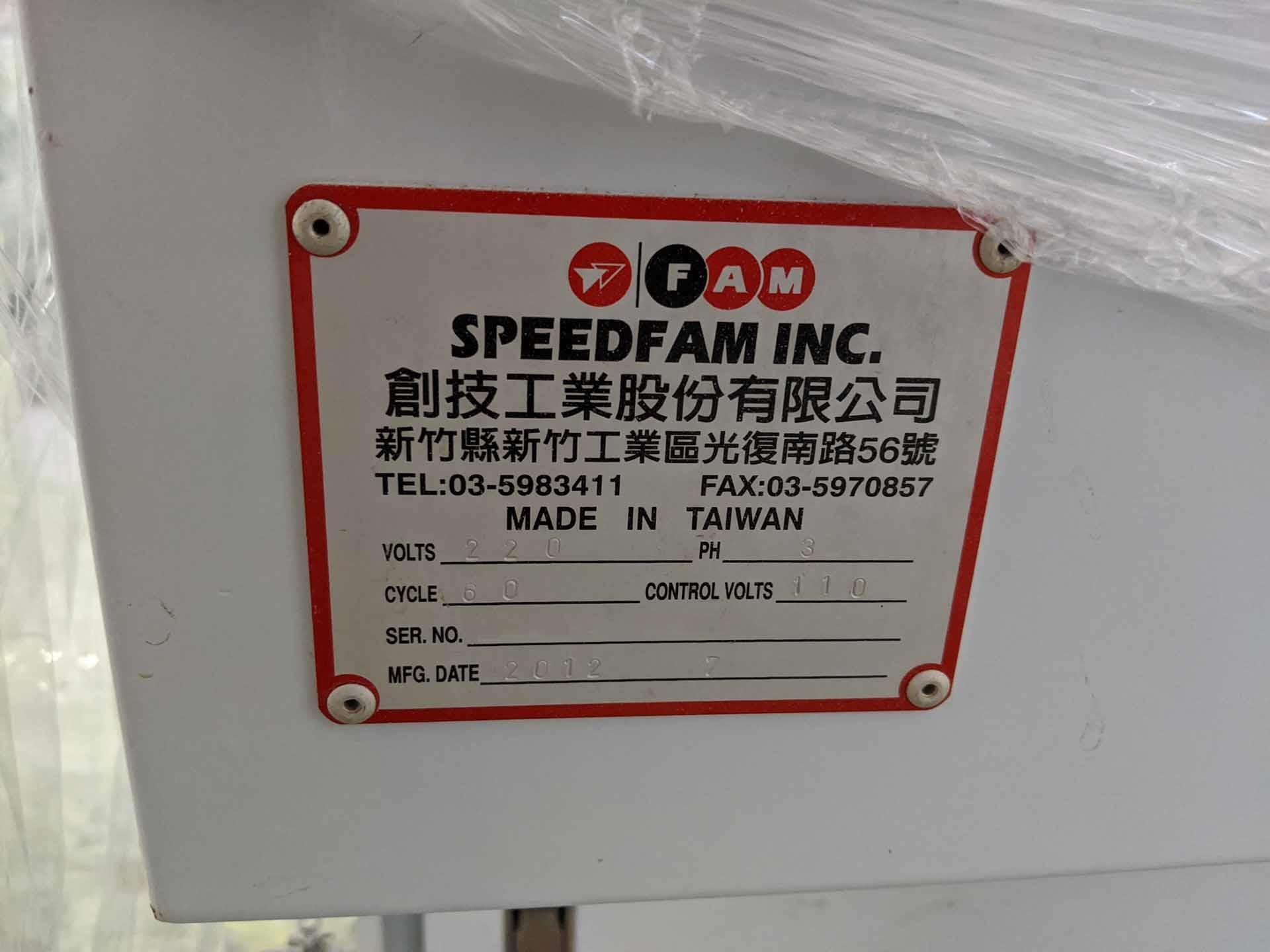 图为 已使用的 SPEEDFAM 36 GPAW 待售