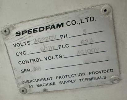 Foto Verwendet SPEEDFAM 36 SPAW Zum Verkauf