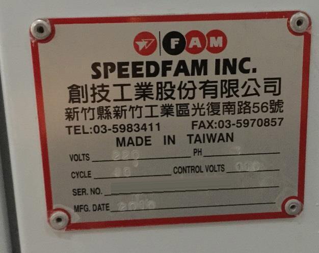 Photo Used SPEEDFAM 36 MS For Sale