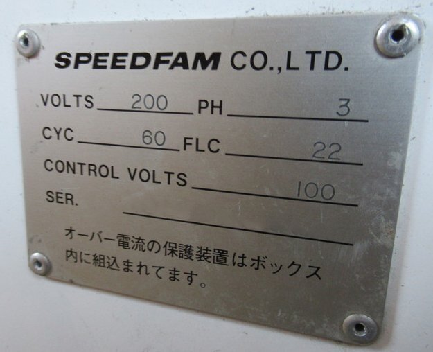 사진 사용됨 SPEEDFAM 9B-5P 판매용