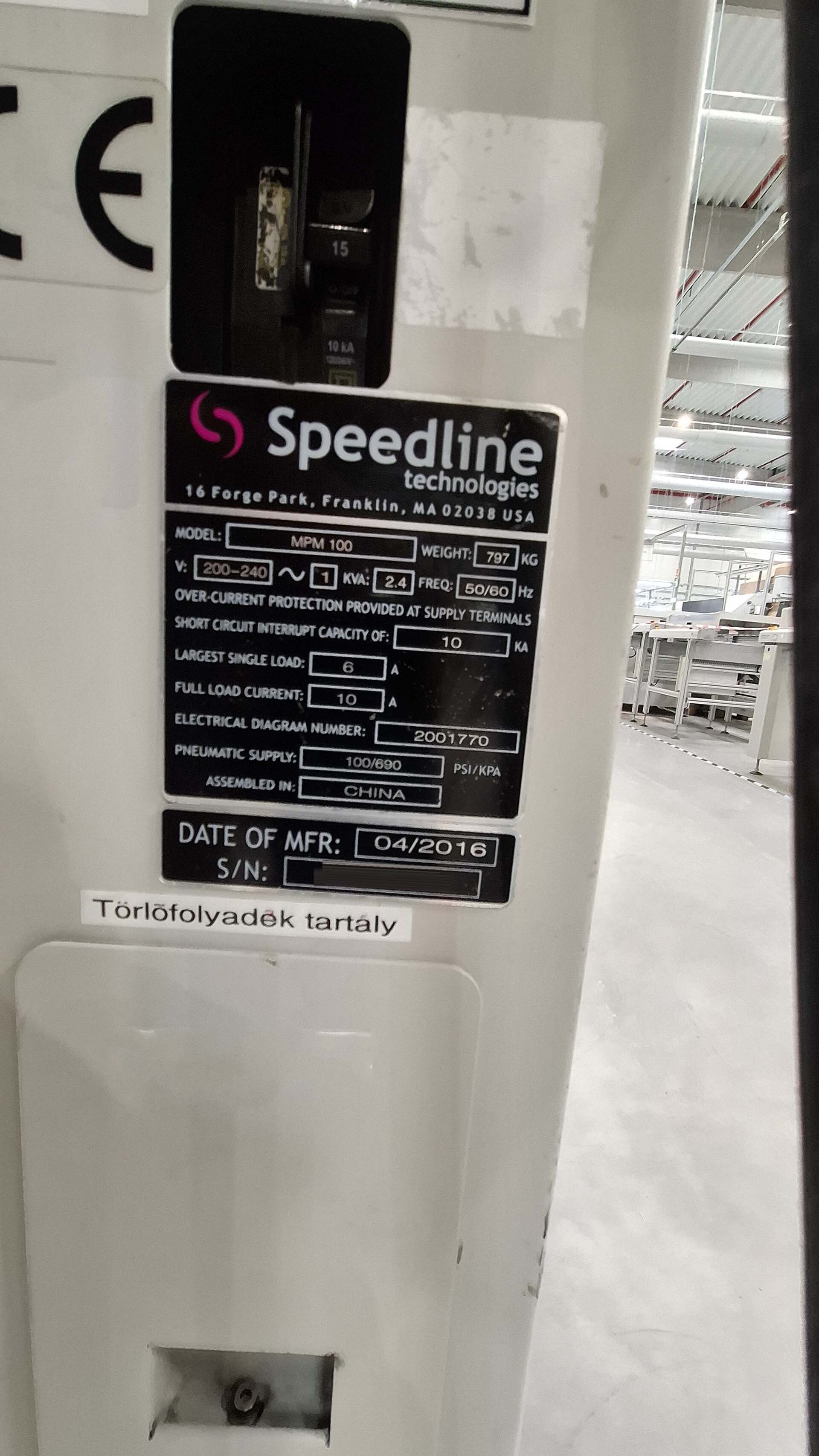 Foto Verwendet SPEEDLINE / MPM 100 Zum Verkauf