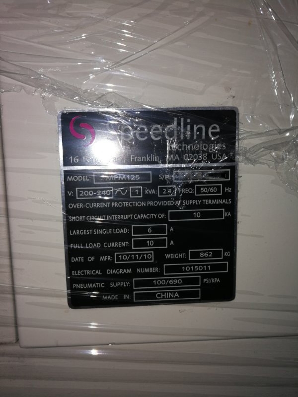 图为 已使用的 SPEEDLINE / MPM 125 待售