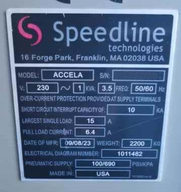 圖為 已使用的 SPEEDLINE / MPM Accela 待售