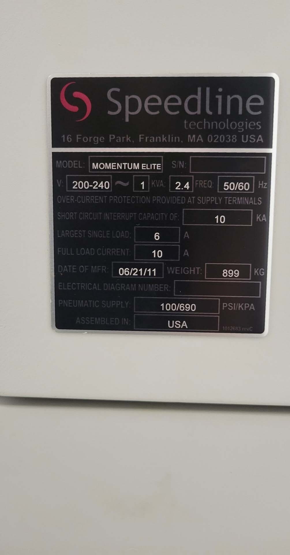 Foto Verwendet SPEEDLINE / MPM Momentum DL Zum Verkauf