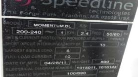 Photo Used SPEEDLINE / MPM Momentum Elite For Sale