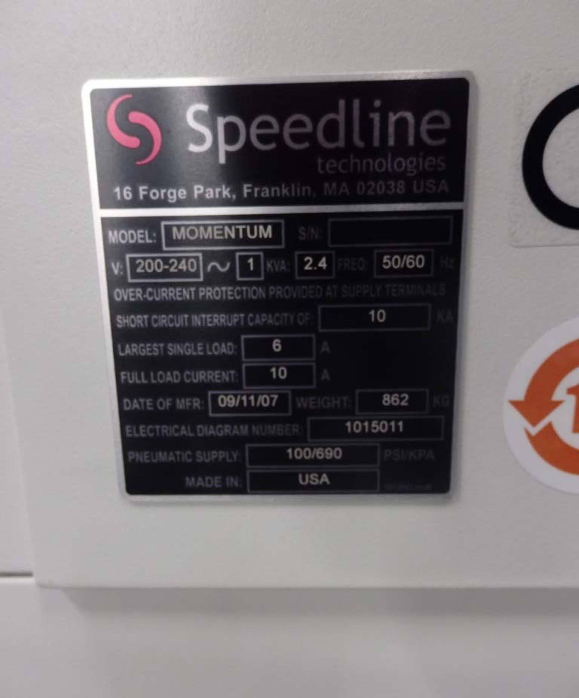 Photo Used SPEEDLINE / MPM Momentum For Sale