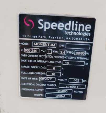 Photo Utilisé SPEEDLINE / MPM Momentum À vendre