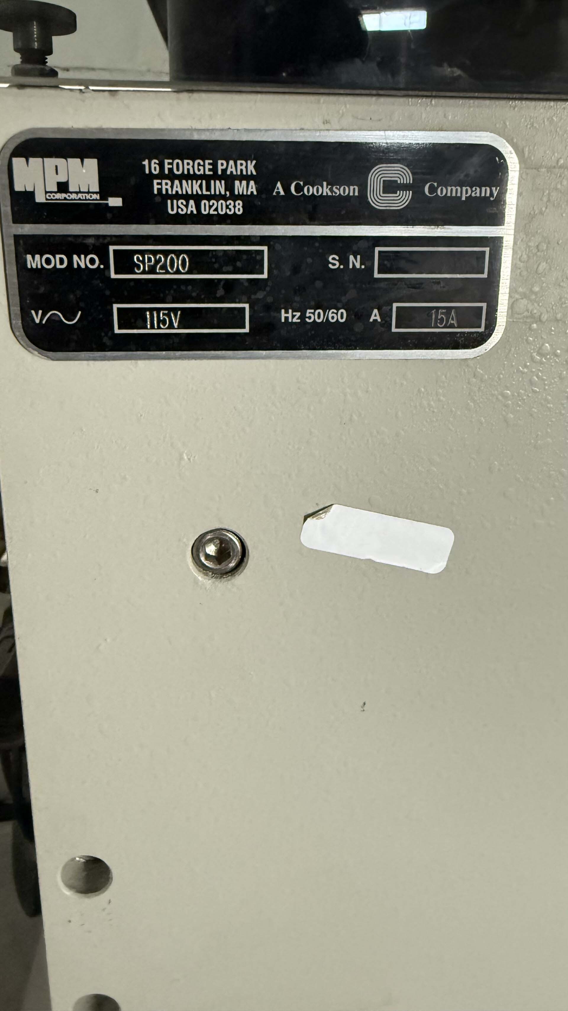 Foto Verwendet SPEEDLINE / MPM SP 200 Zum Verkauf