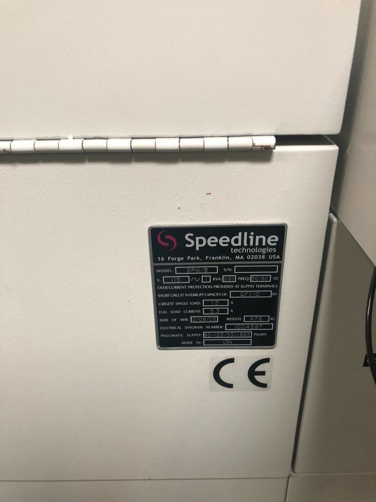 圖為 已使用的 SPEEDLINE/ MPM SPM/B 待售