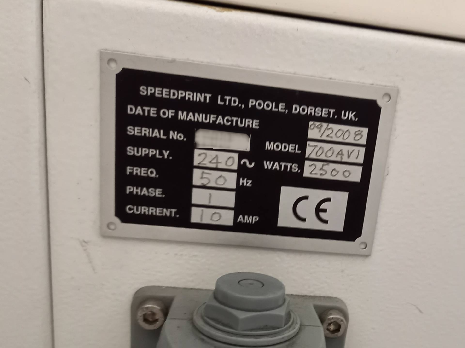 圖為 已使用的 SPEEDPRINT SP700AVI 待售