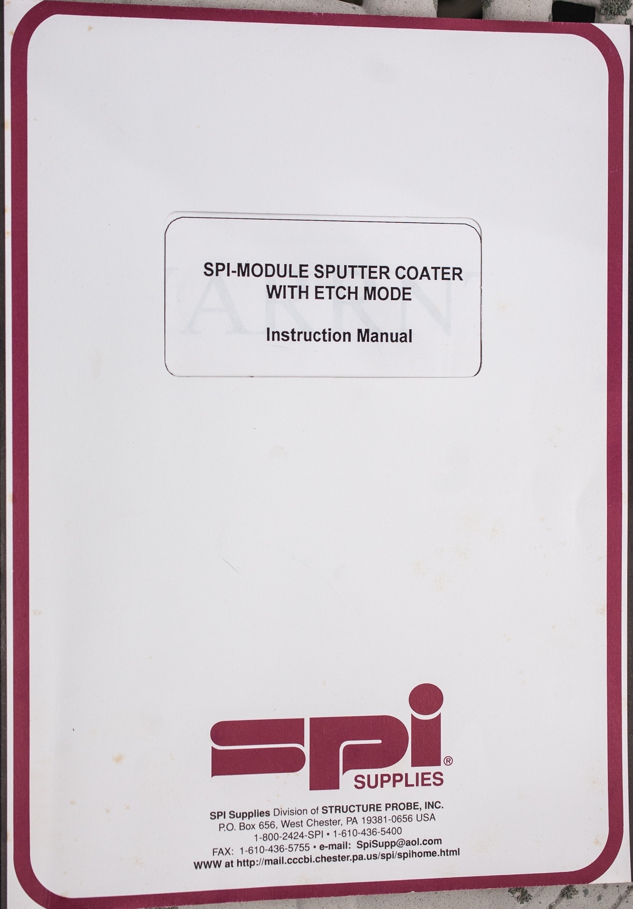 Foto Verwendet SPI Sputter coater Zum Verkauf