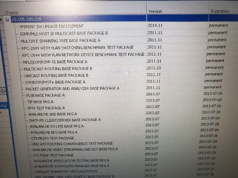 圖為 已使用的 SPIRENT SPT-2U 待售