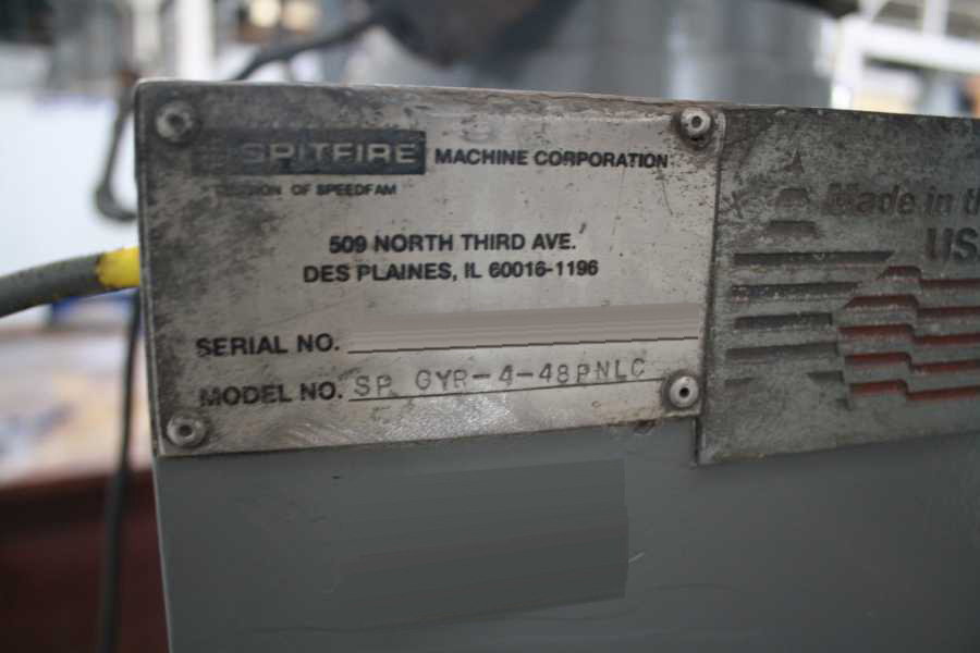 Photo Used SPITFIRE SPGYR-4-48 PNLC For Sale