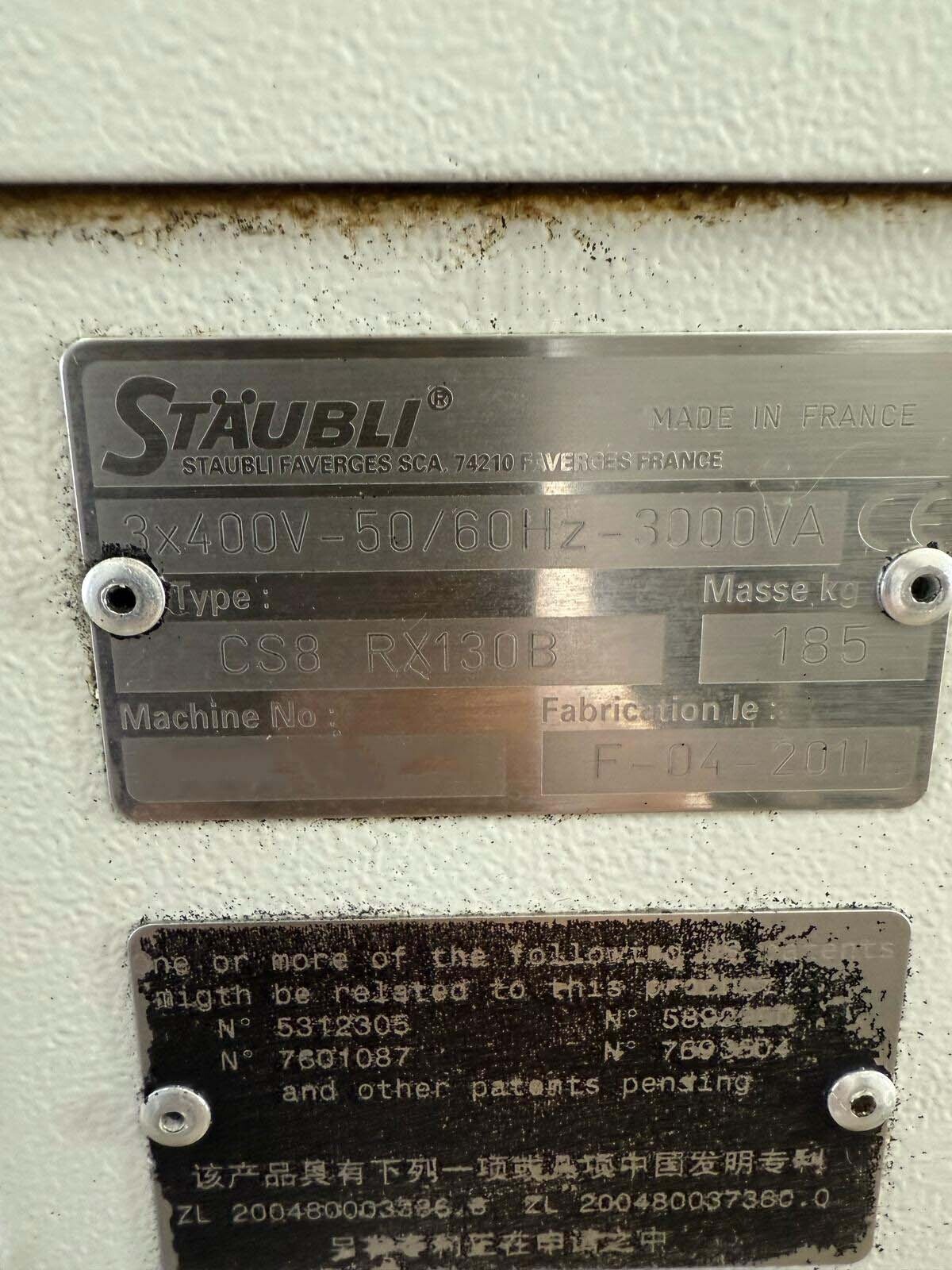 Foto Verwendet STAUBLI RX130B L Zum Verkauf