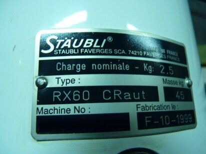 STAUBLI RX60 CRaut #9022317