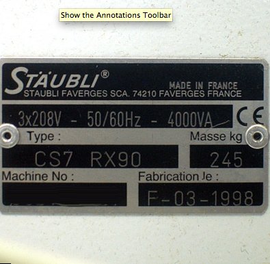 フォト（写真） 使用される STAUBLI RX90 販売のために