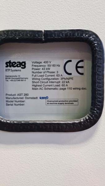 Photo Used STEAG / MATTSON / AST AST 280 For Sale