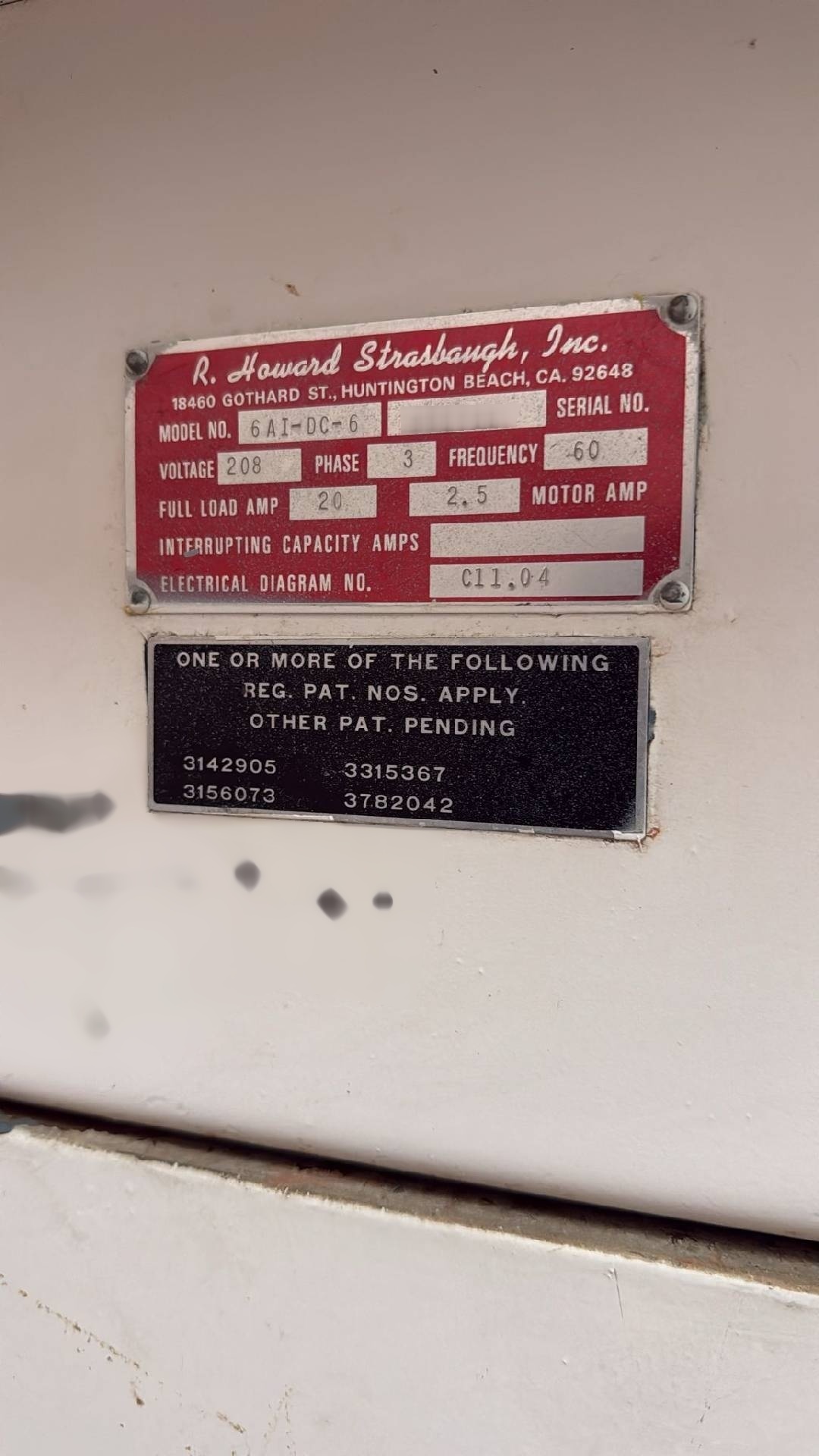 Photo Used STRASBAUGH 6AI-DC-6 For Sale