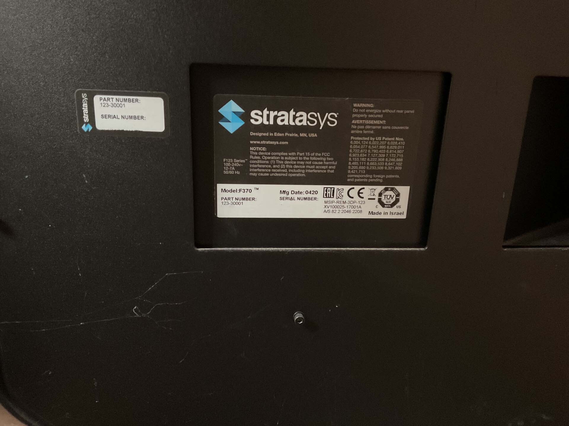 图为 已使用的 STRATASYS F370 待售
