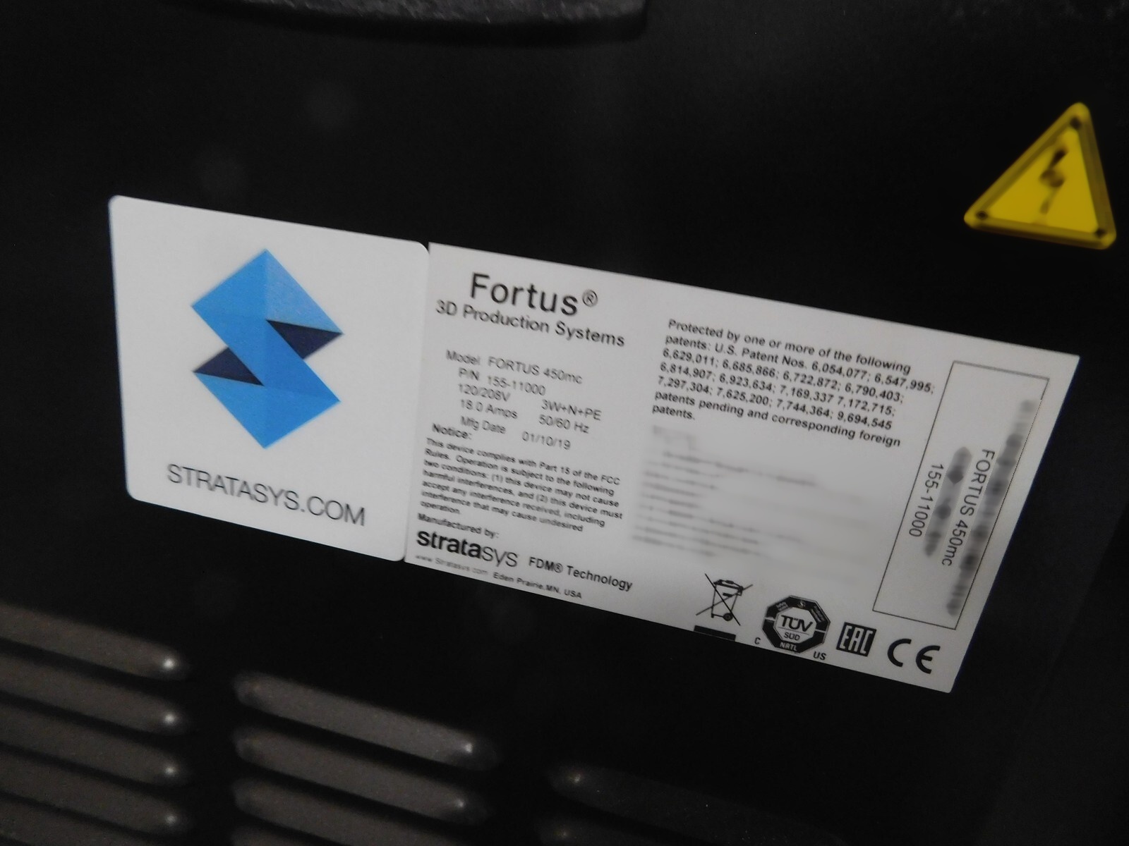 Foto Verwendet STRATASYS Fortus 450MC Zum Verkauf