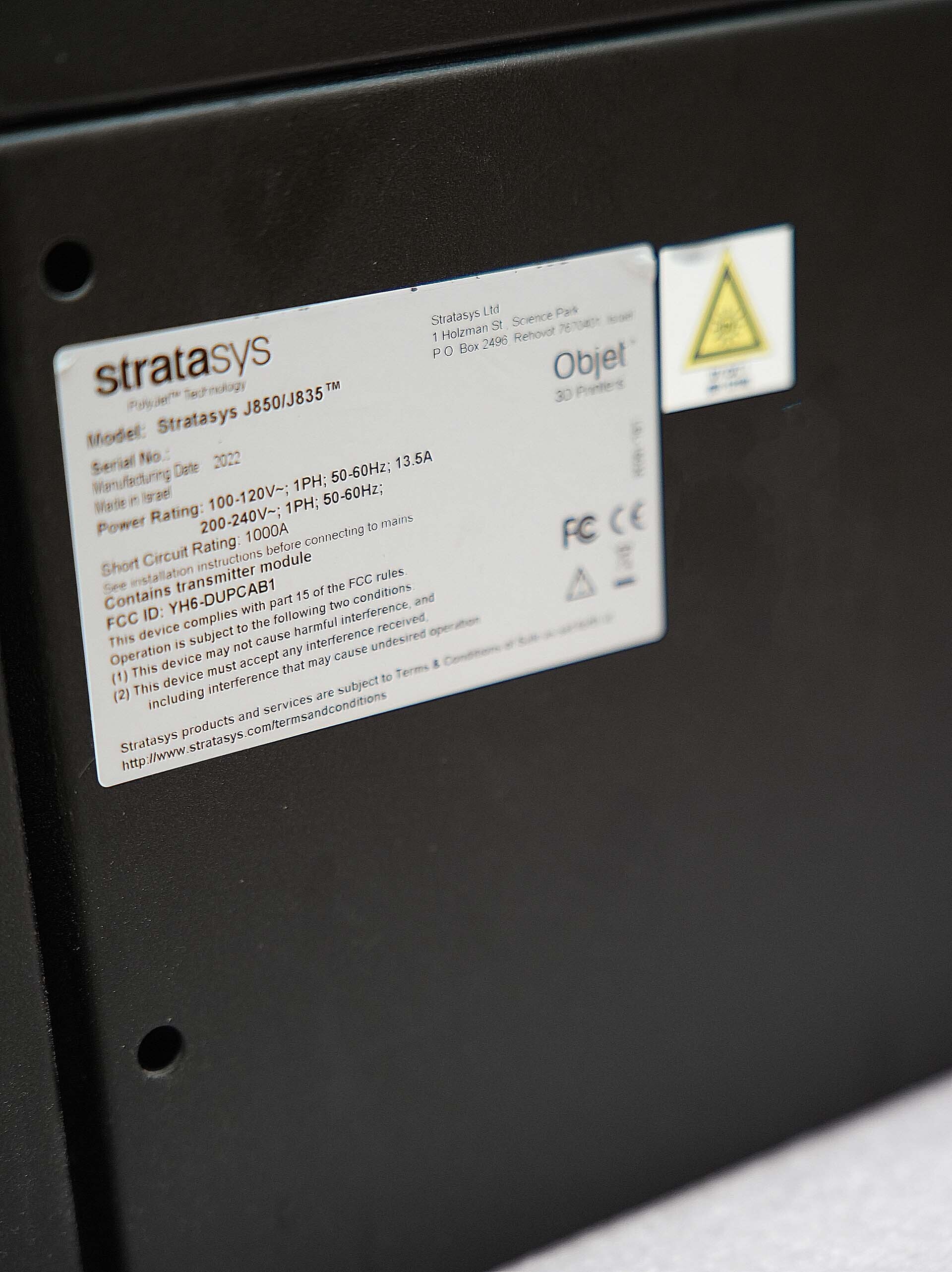 Foto Verwendet STRATASYS Stratasys J850/J835 Zum Verkauf
