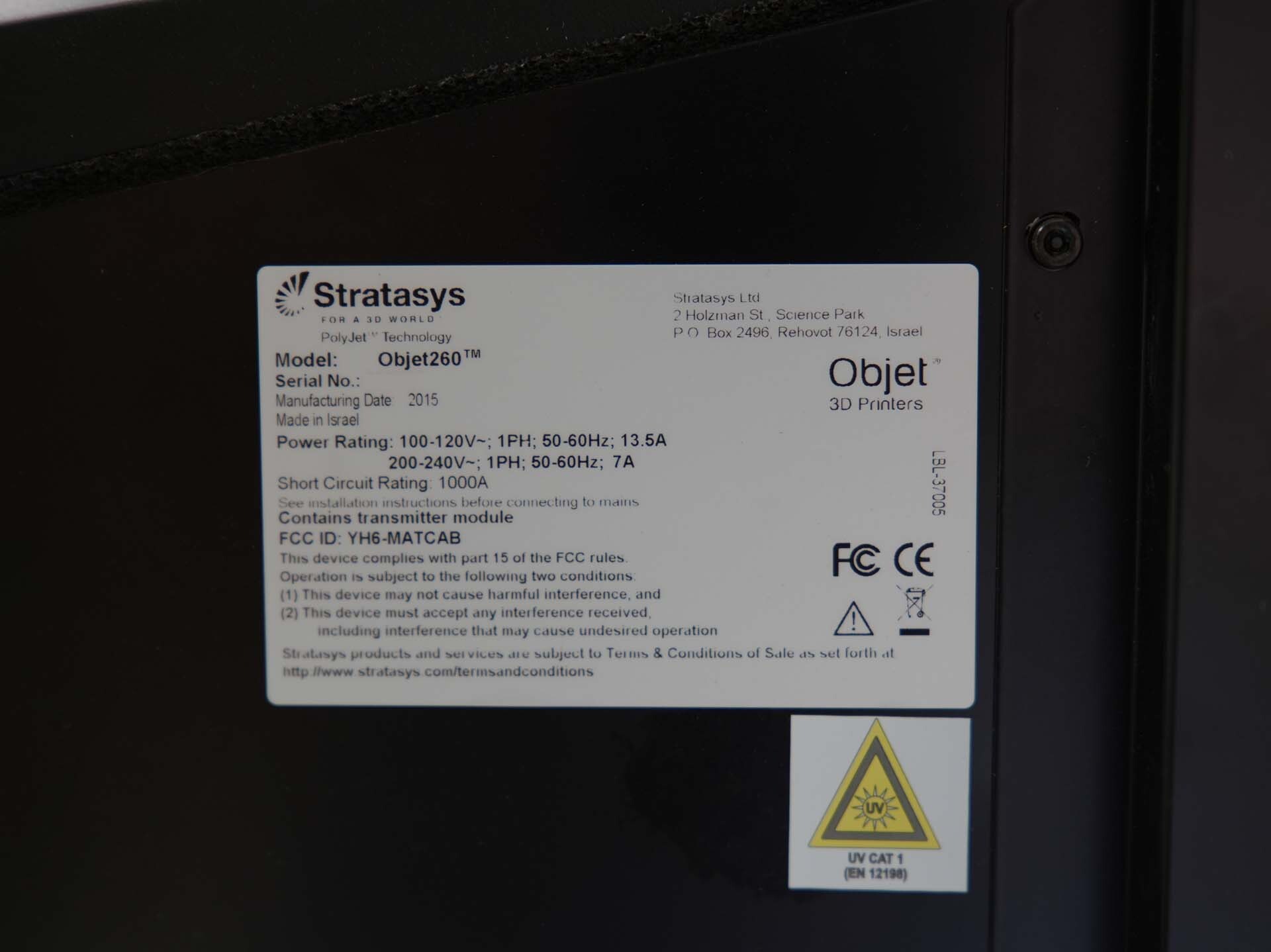 사진 사용됨 STRATASYS Objet 260 Connex3 판매용