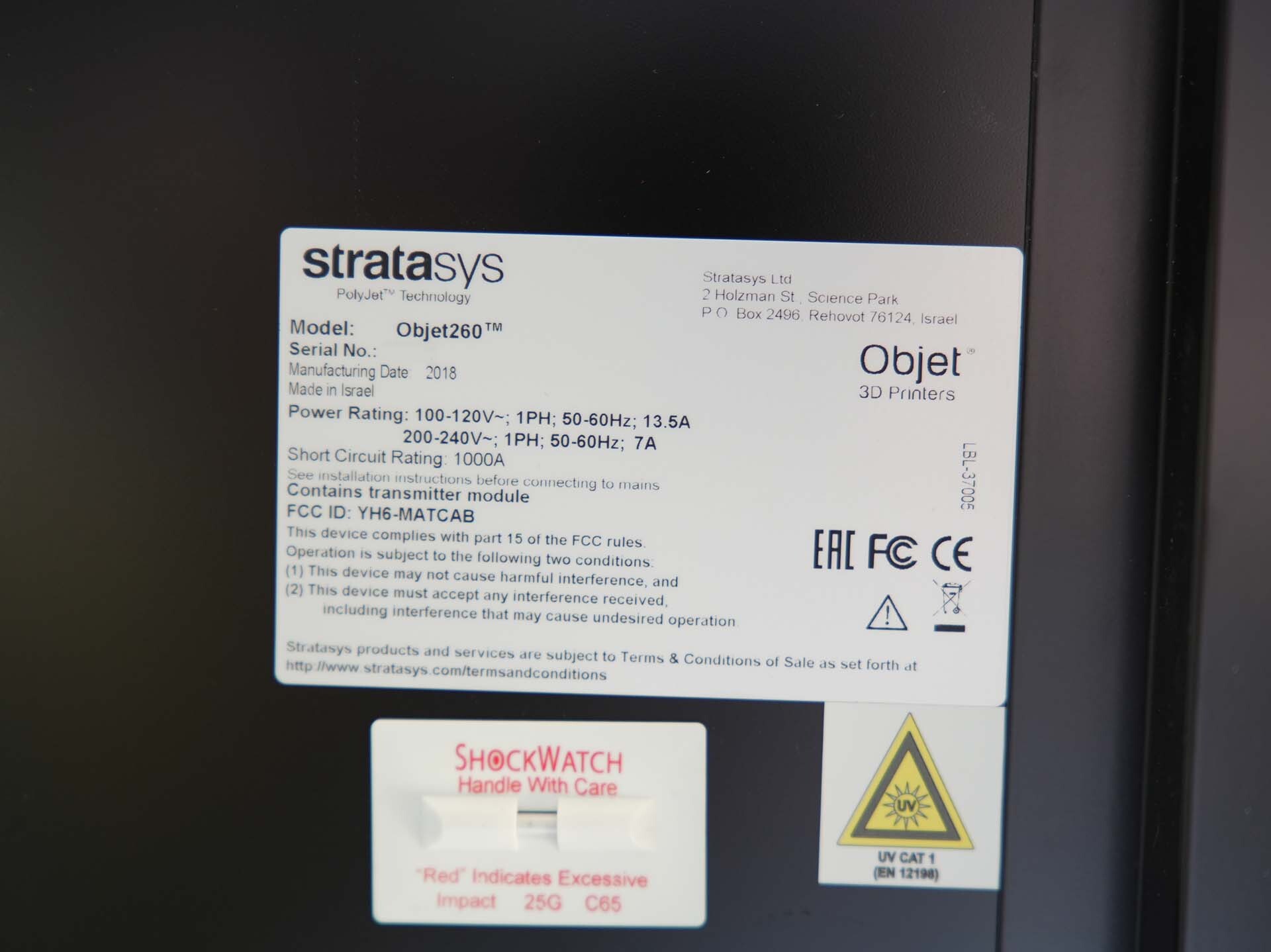 Foto Verwendet STRATASYS Objet 260 Connex3 Zum Verkauf