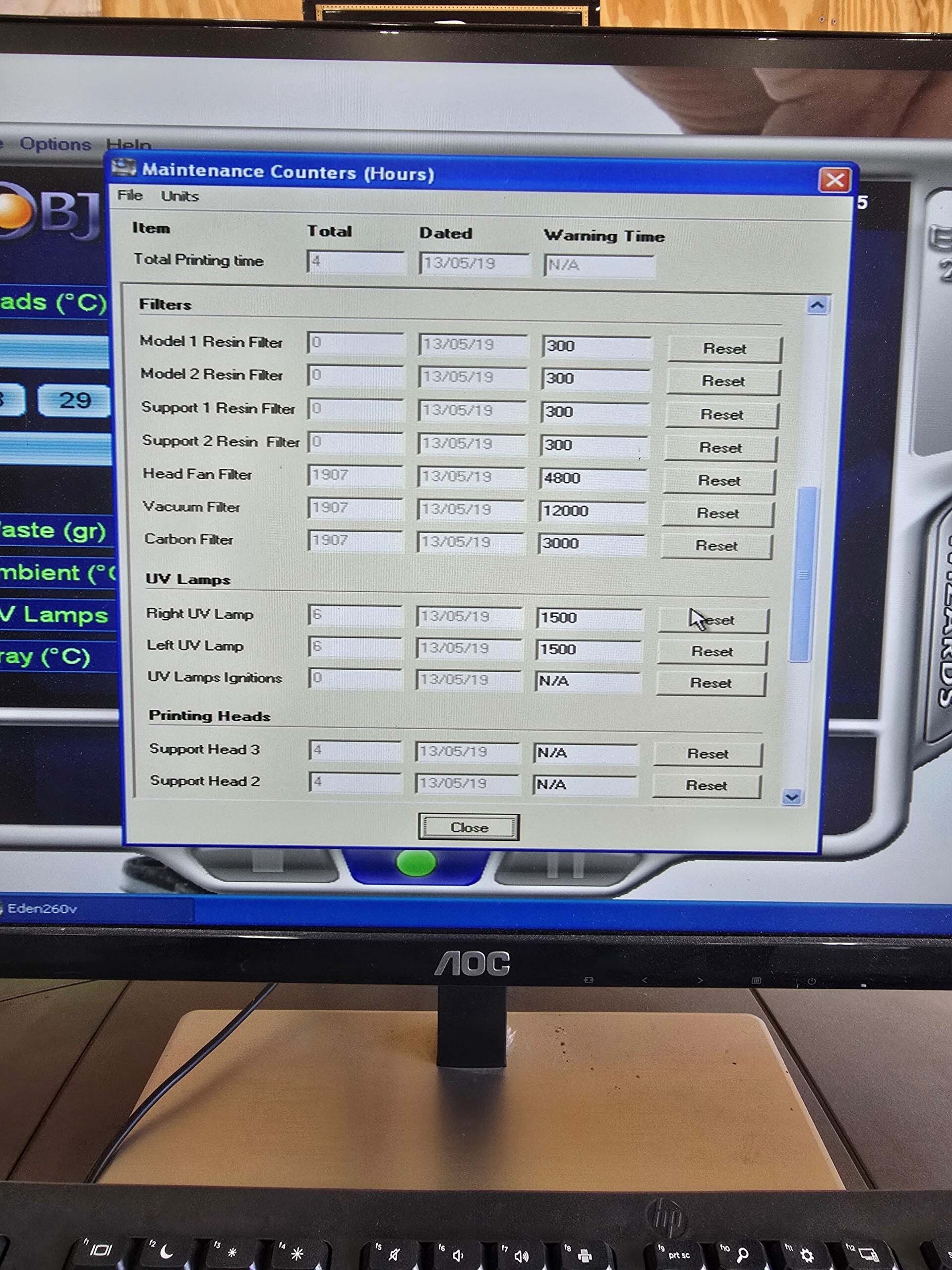 图为 已使用的 STRATASYS Objet Eden 260V 待售