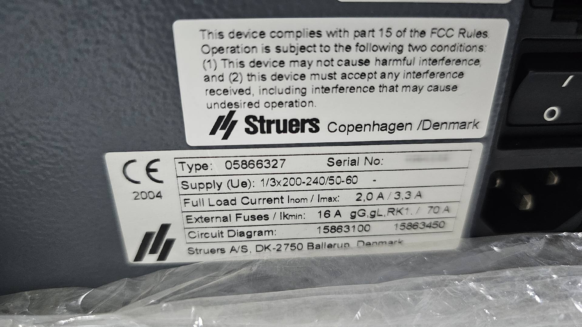 圖為 已使用的 STRUERS LaboPol-25 待售